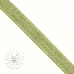 Elastisches Schrägband Polyamid glitter 20 mm lime