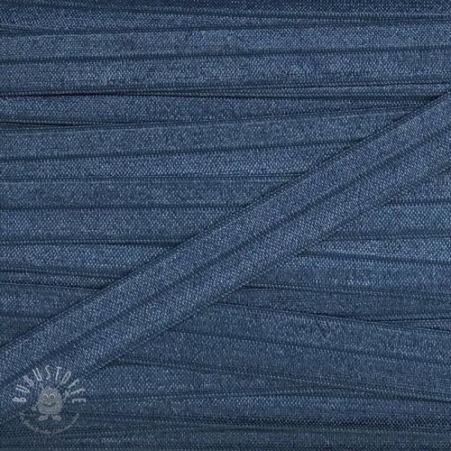 Elastisches Schrägband Polyamide 15 mm steel blue