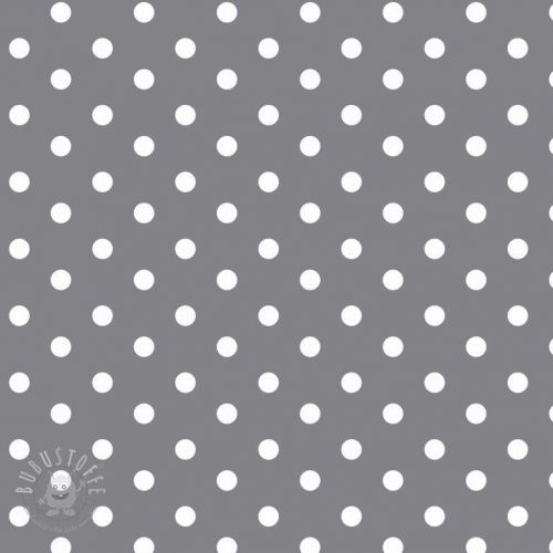 Baumwollstoff Dots grey