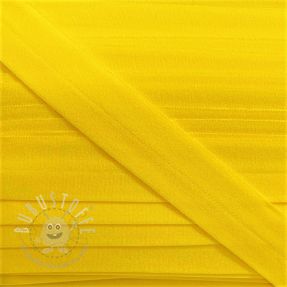 Elastisches Schrägband Polyamide matt 20 mm gelb