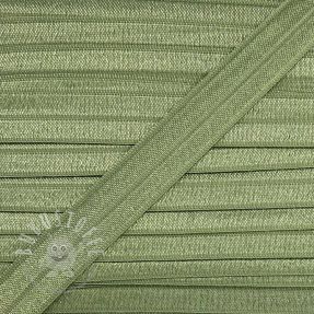 Elastisches Schrägband Polyamide 15 mm old green