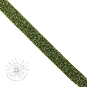 Schrägband LUREX green
