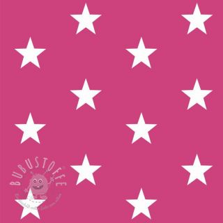 Baumwollstoff Stars pink