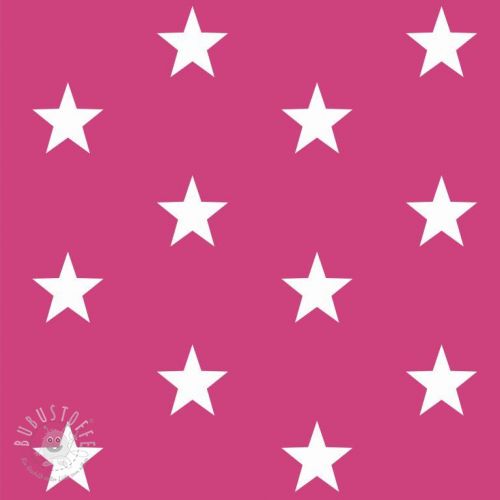 Baumwollstoff Stars pink