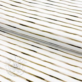 Baumwollstoff Snoozy fabrics Large stripe brown digital print