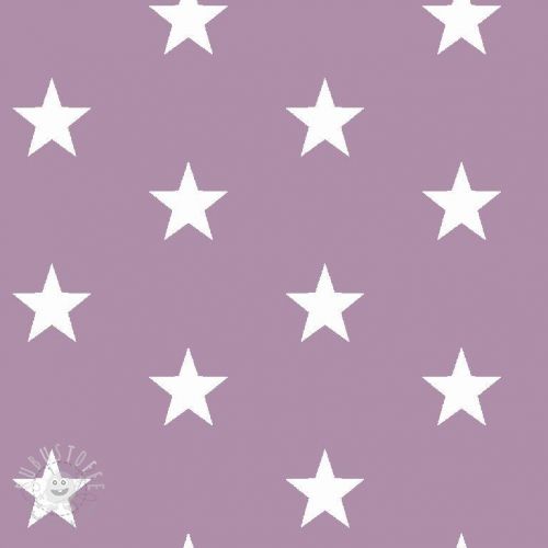 Baumwollstoff Stars lilac