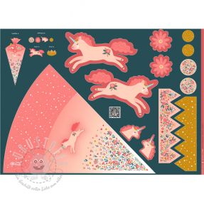 Baumwollstoff Unicorn PANEL digital print