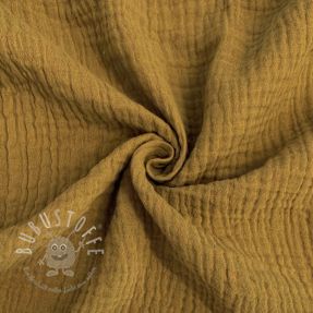 Double gauze/musselin ochre