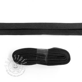 Schrägband baumwoll - 3 m black